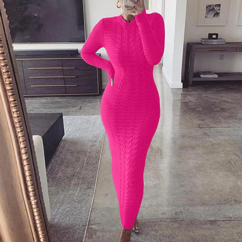 Long Maxi Dress | Elegant and Comfortable-Pink Red-S-State of Style