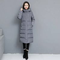 Long Puffer Jacket - Mila-Grey-M-State of Style