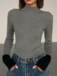 Long Sleeve Contrast Top for Women - Lana-Black-XS-State of Style