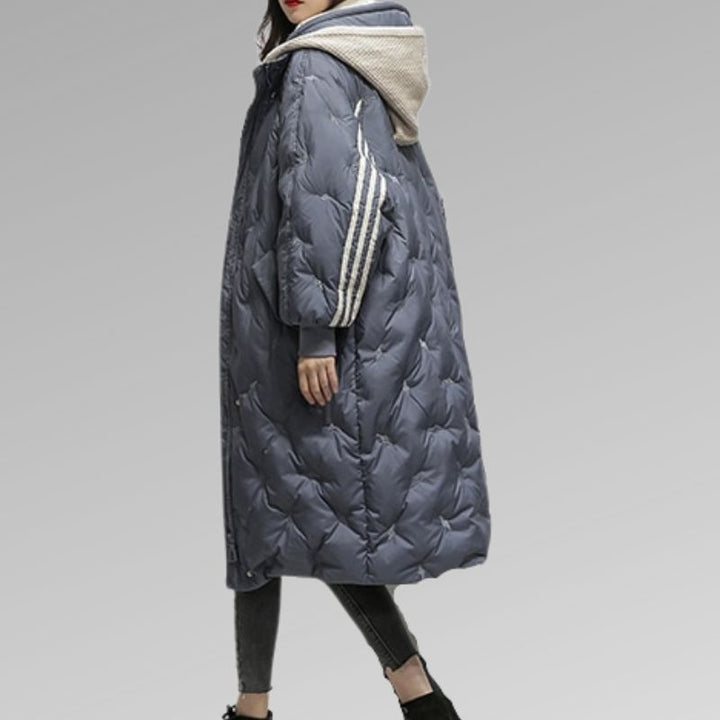 Long Women's Down Winter Coat - Sophie-Black-M-State of Style