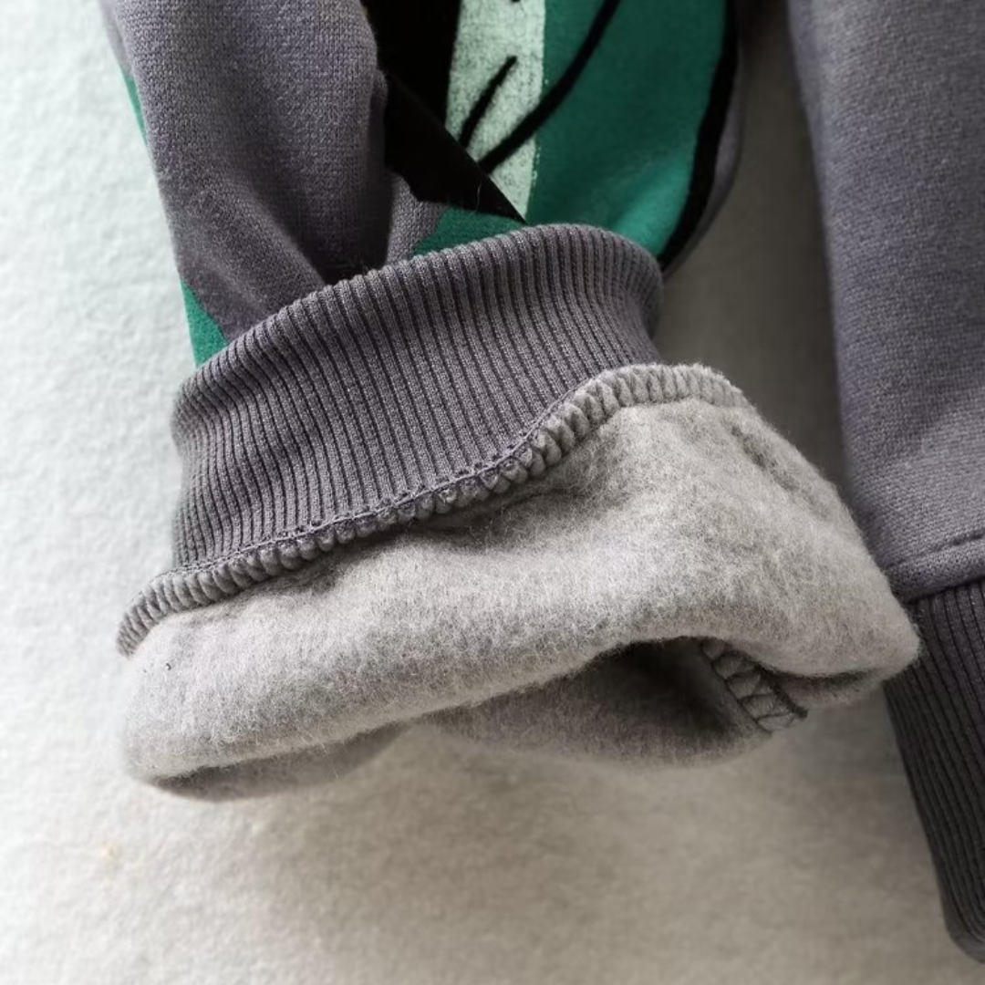 Loose-Fit Wool-Print Sweater - Elise-Cozy Bliss-S-State of Style
