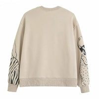 Loose-Fit Wool-Print Sweater - Elise-Cozy Bliss-S-State of Style