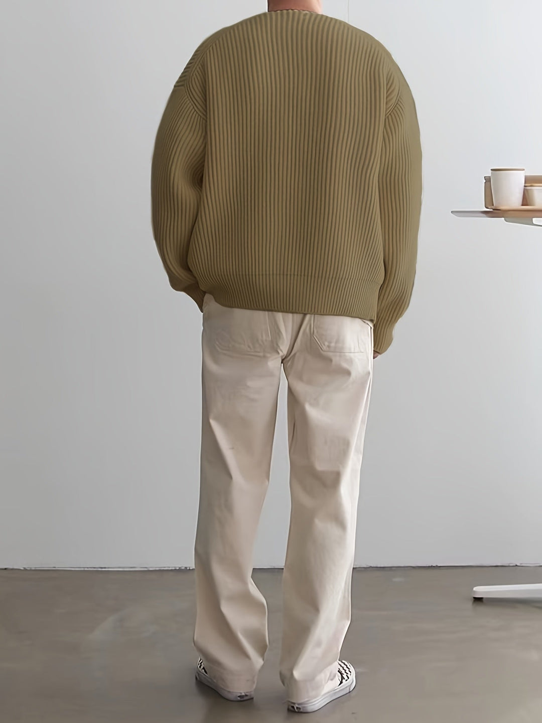 Loose Striped Knit Sweater for Men - Ronan-Green-XS-State of Style