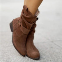 Low Winter Boots - Freya-Dark Brown-34-State of Style