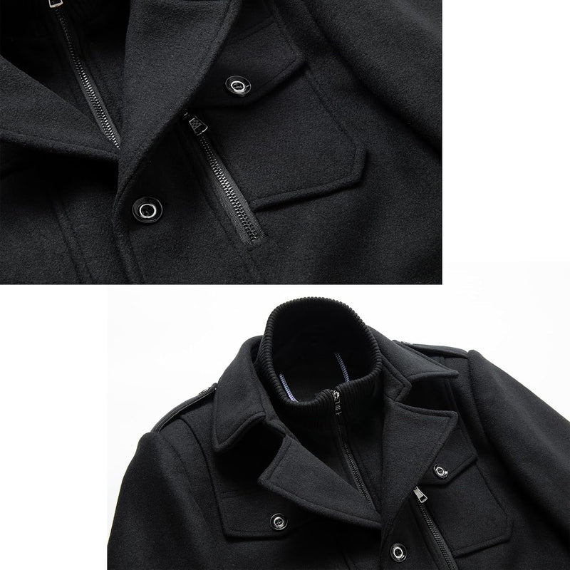 Luca Classic Men’s Winter Blazer-Black-S-State of Style