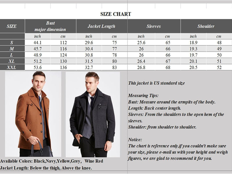 Luca Classic Men’s Winter Blazer-Black-S-State of Style