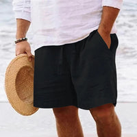 Luis Linen Shorts | Trendy & Comfortable-Black-M-State of Style