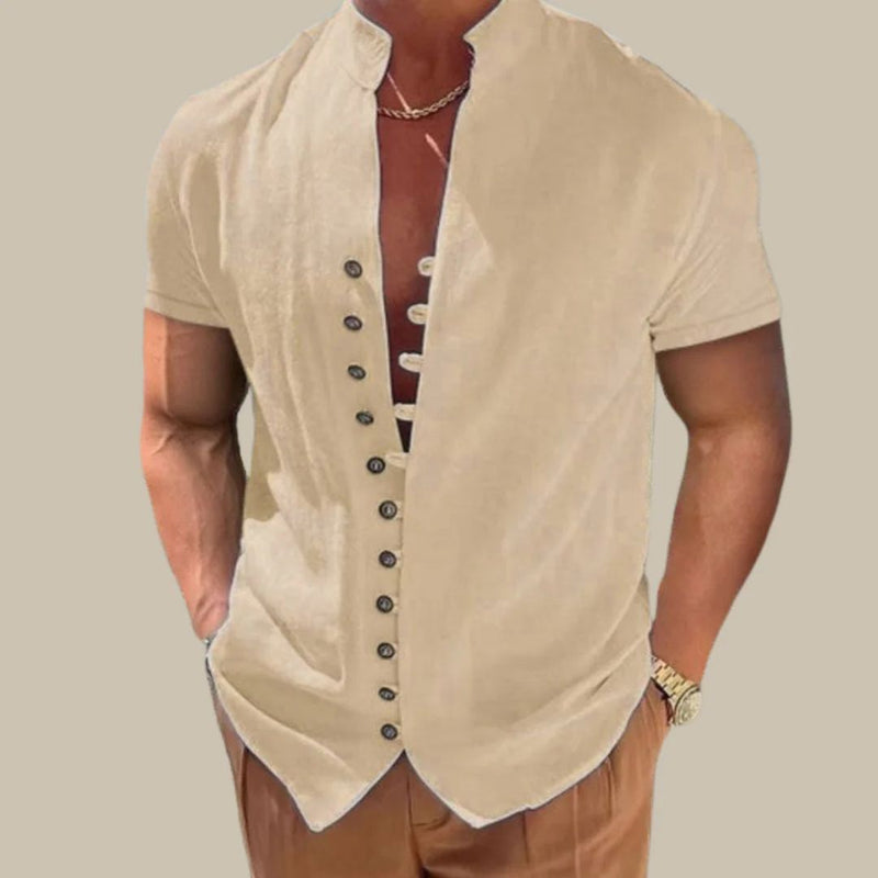 Luke Shirt | Trendy & Breathable-Khaki-S-State of Style