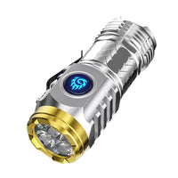 LumenTorch Compact LED Torch-Silver-State of Style