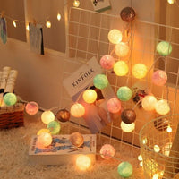 LumiBall - Fun Cotton Light-Up Ball String Lights-Candy-1.5 metres 10 lights-USB-State of Style