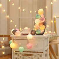 LumiBall - Fun Cotton Light-Up Ball String Lights-Candy-1.5 metres 10 lights-USB-State of Style