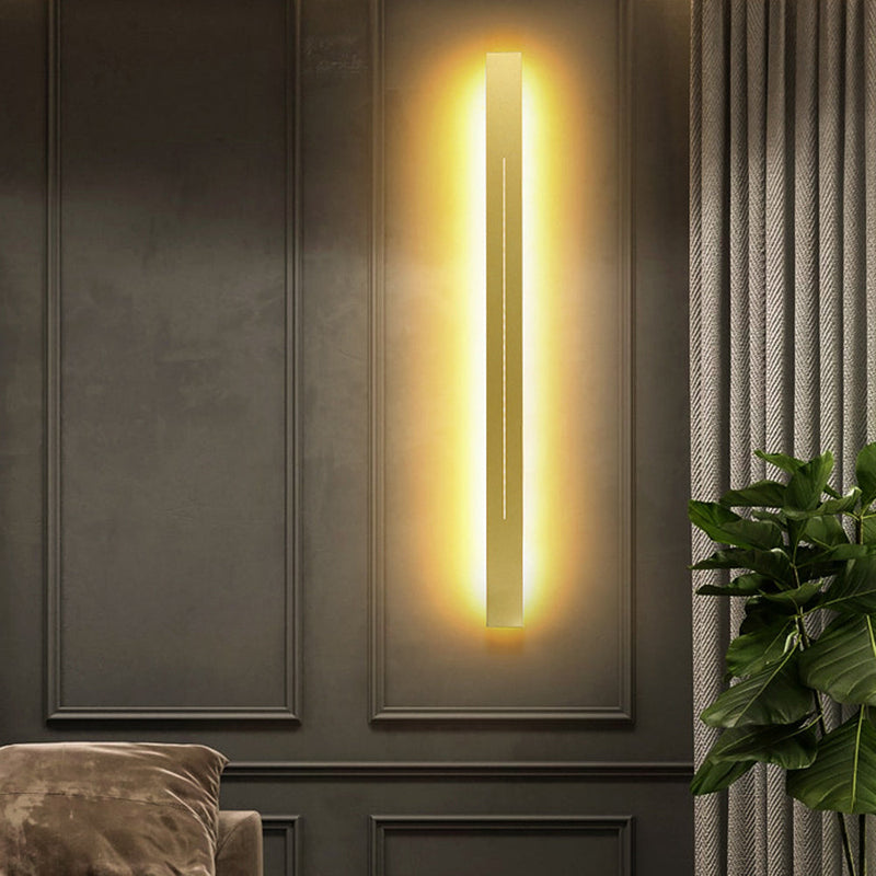 LumièreGold LED Wall Lamp-L60CM-Warm White-Black-State of Style