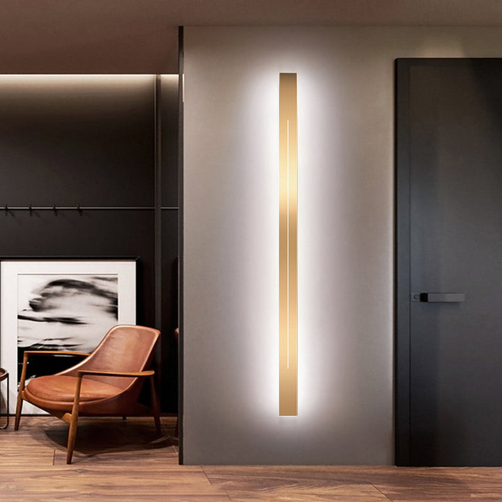 LumièreGold LED Wall Lamp-L60CM-Warm White-Black-State of Style