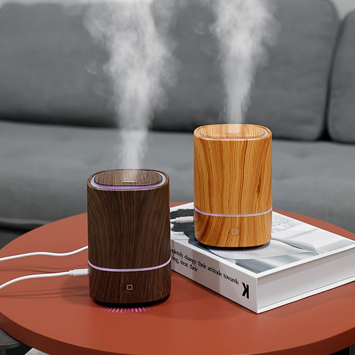 Luxe Aromatherapy Diffuser & Humidifier - ZenAir-Orange Woodgrain-State of Style