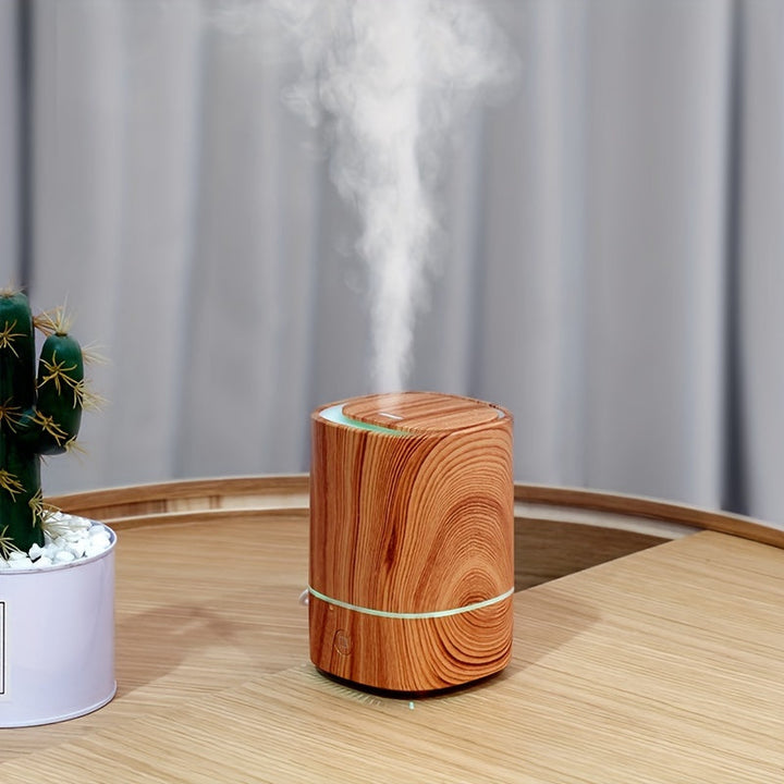 Luxe Aromatherapy Diffuser & Humidifier - ZenAir-Orange Woodgrain-State of Style