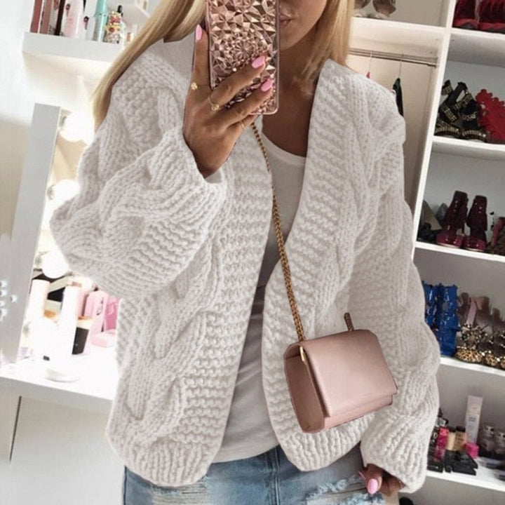 Luxe Cashmere Women’s Cardigan - Camille-White-S-State of Style