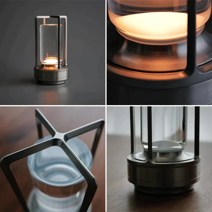 Luxe Crystal Table Lamp - LumiCrystal-Silver-State of Style