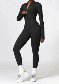 Luxe Full-Body Romper with Long Sleeves - Lisa-Black-XS-State of Style