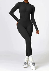 Luxe Full-Body Romper with Long Sleeves - Lisa-Black-XS-State of Style