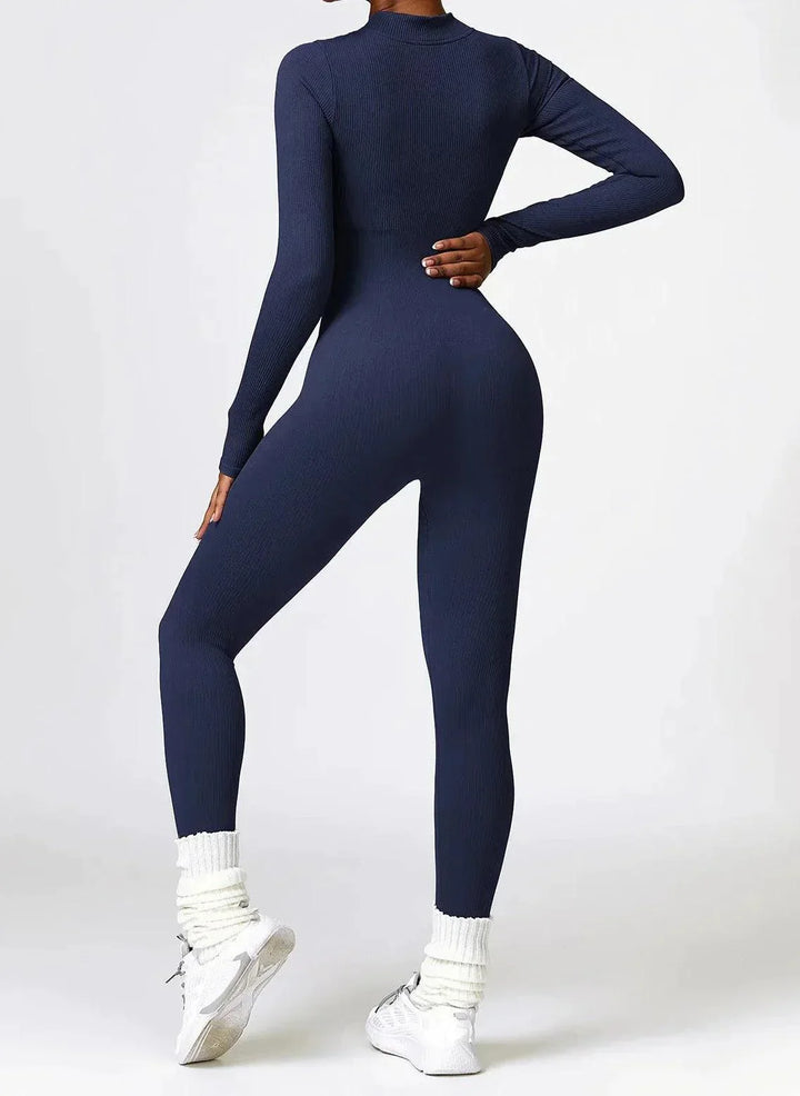 Luxe Full-Body Romper with Long Sleeves - Lisa-Black-XS-State of Style