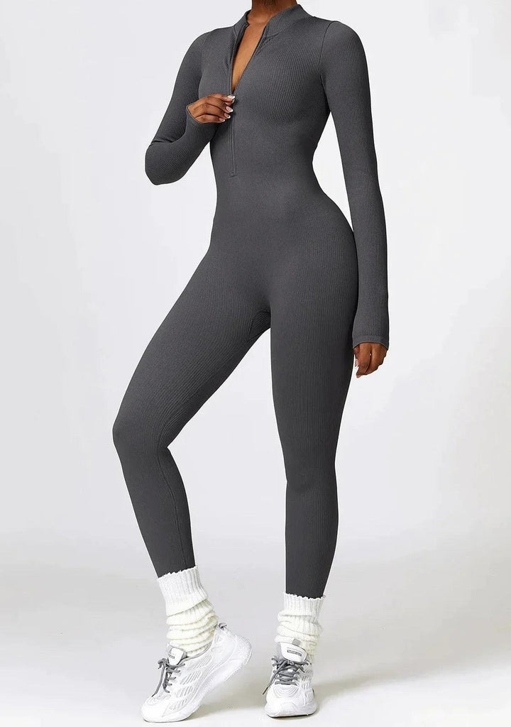 Luxe Full-Body Romper with Long Sleeves - Lisa-Black-XS-State of Style