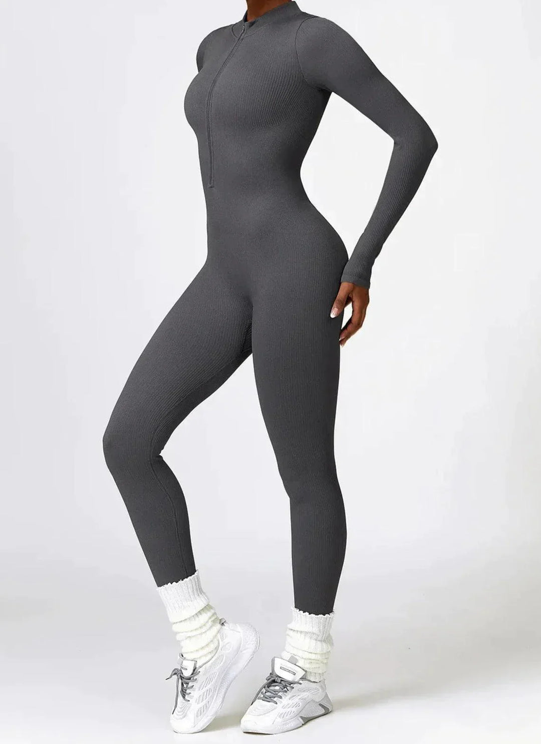 Luxe Full-Body Romper with Long Sleeves - Lisa-Black-XS-State of Style