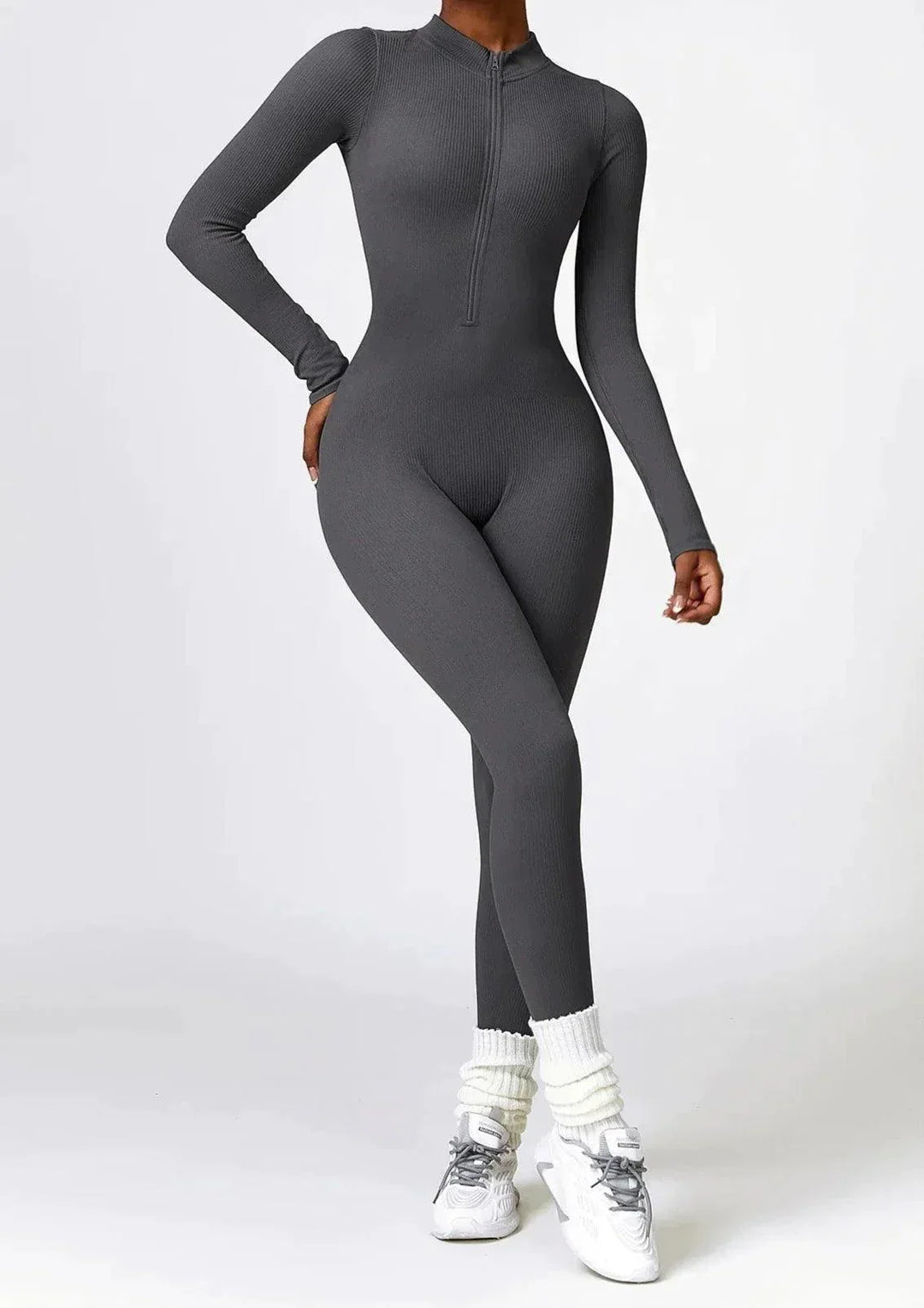 Luxe Full-Body Romper with Long Sleeves - Lisa-Black-XS-State of Style
