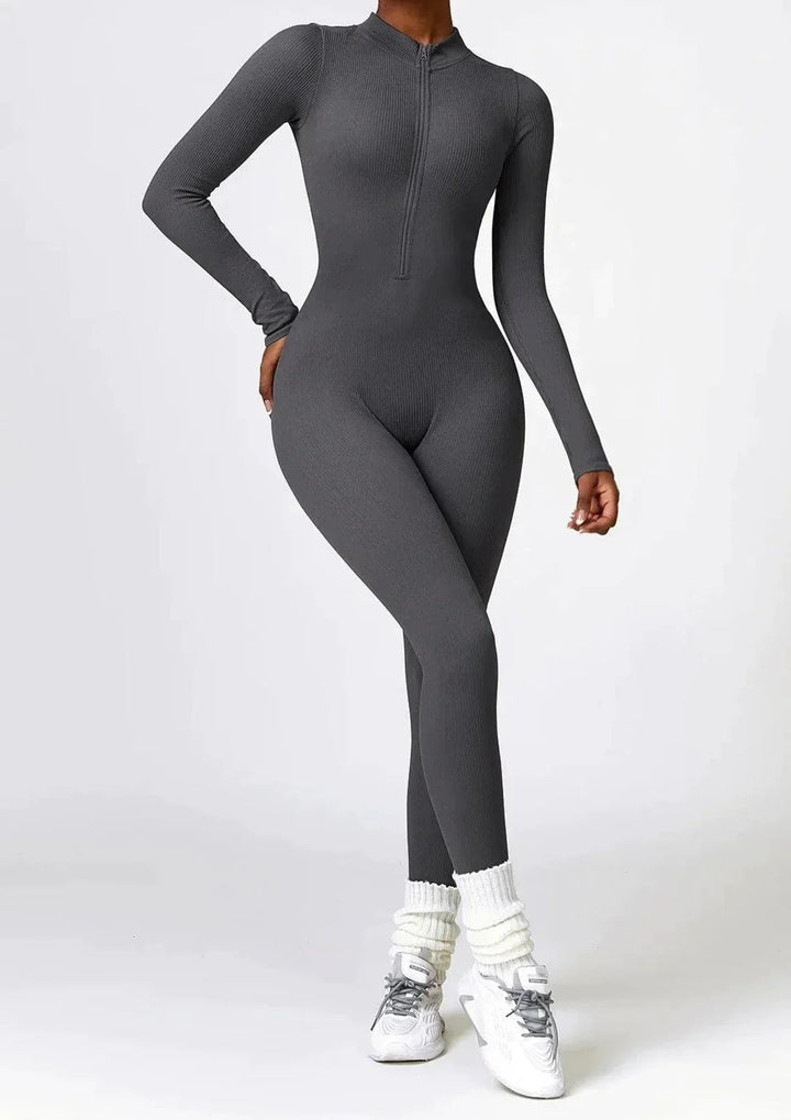 Luxe Full-Body Romper with Long Sleeves - Lisa-Black-XS-State of Style