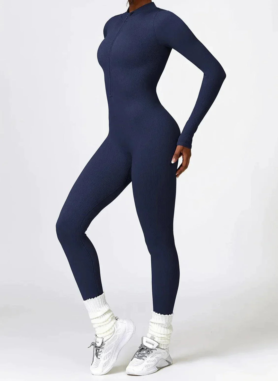 Luxe Full-Body Romper with Long Sleeves - Lisa-Black-XS-State of Style
