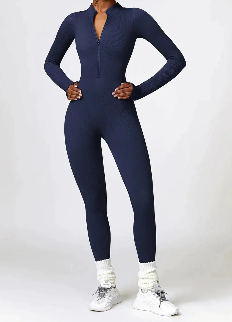 Luxe Full-Body Romper with Long Sleeves - Lisa-Black-XS-State of Style