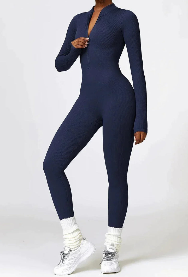 Luxe Full-Body Romper with Long Sleeves - Lisa-Black-XS-State of Style