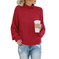 Luxe Ladies Turtleneck - Emma-Red-S-State of Style