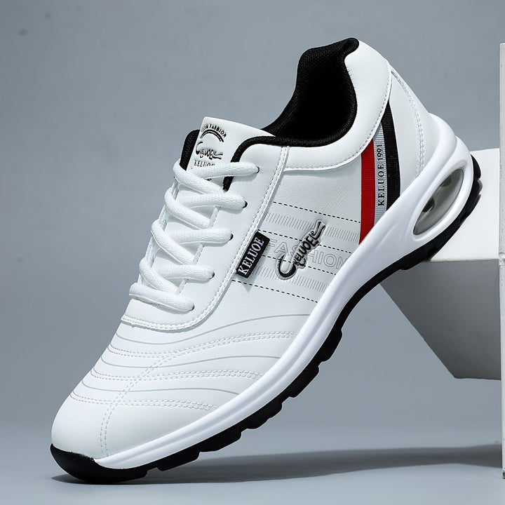 Luxe Leather Men's Sneakers - Alexander-White-6-State of Style