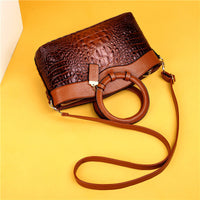 Luxe Leather Shoulder Bag - Liva-Grey-State of Style