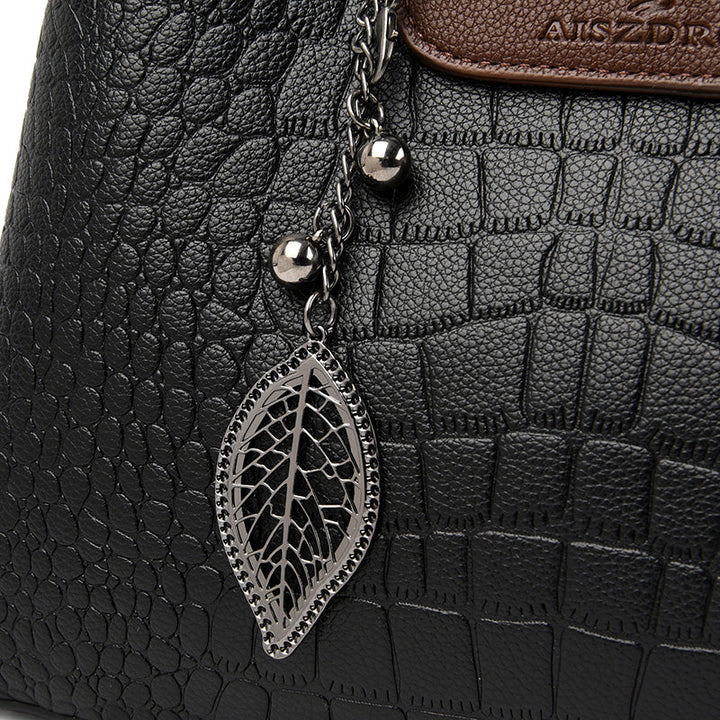 Luxe Leather Women's Handbag - Amara-Black-State of Style