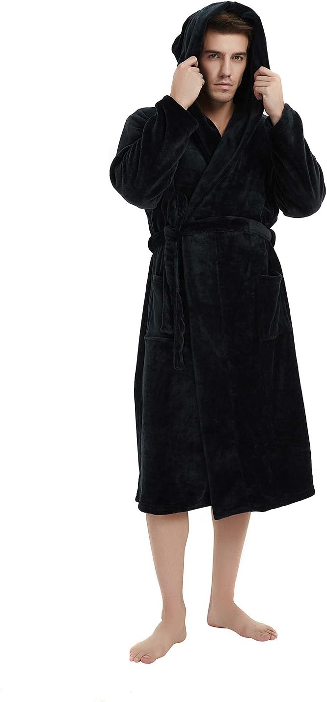Luxe Men's Bathrobe - Robbie-Black-S/M-State of Style