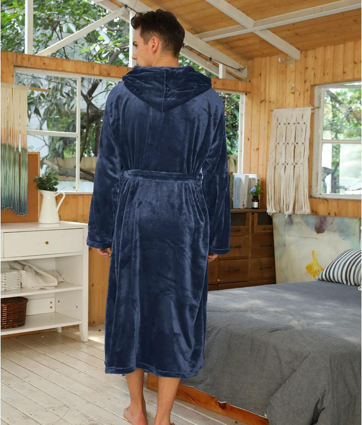 Luxe Men's Bathrobe - Robbie-Dark Grey-S/M-State of Style
