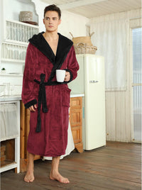 Luxe Men's Bathrobe - Robbie-Dark Grey-S/M-State of Style
