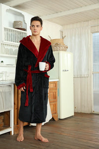 Luxe Men's Bathrobe - Robbie-Dark Grey-S/M-State of Style