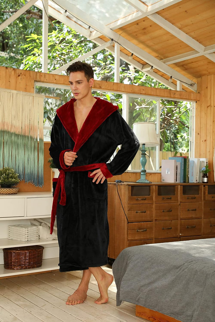 Luxe Men's Bathrobe - Robbie-Dark Grey-S/M-State of Style