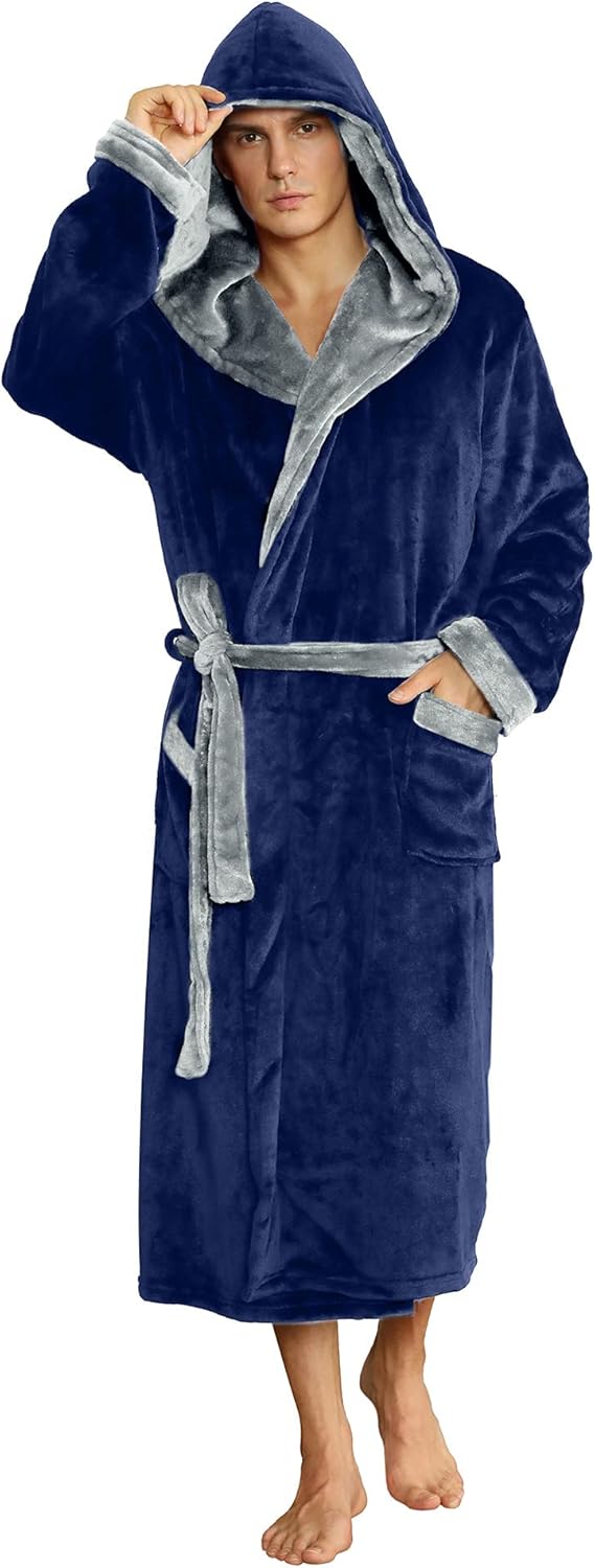 Luxe Men's Bathrobe - Robbie-Dark Grey-S/M-State of Style