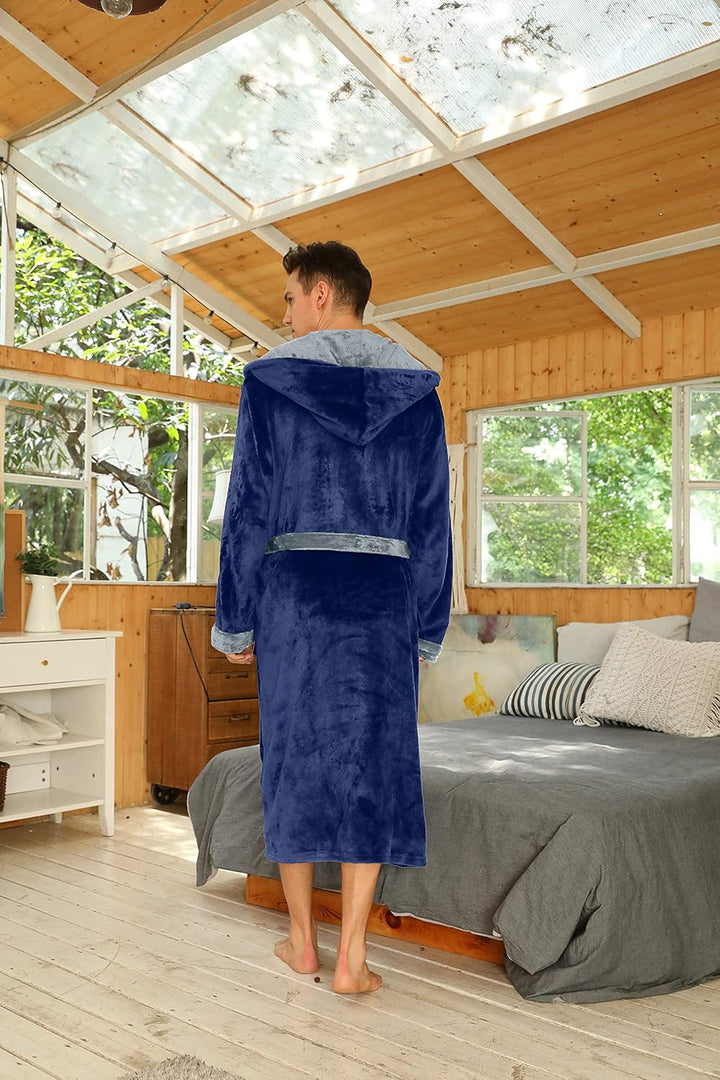 Luxe Men's Bathrobe - Robbie-Dark Grey-S/M-State of Style