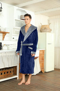 Luxe Men's Bathrobe - Robbie-Dark Grey-S/M-State of Style