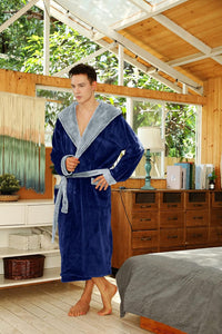 Luxe Men's Bathrobe - Robbie-Dark Grey-S/M-State of Style