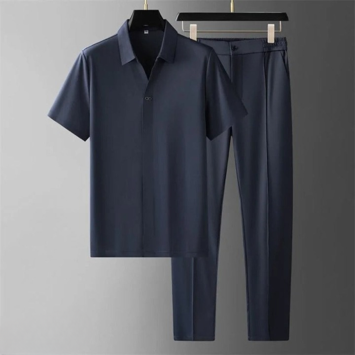 Luxe Men's Clothing Set - Ethan-Blue-M-State of Style