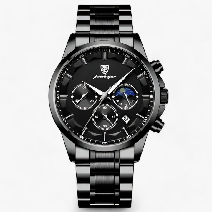 Luxe Men's Watch - Cassian-Black Black (S)-State of Style