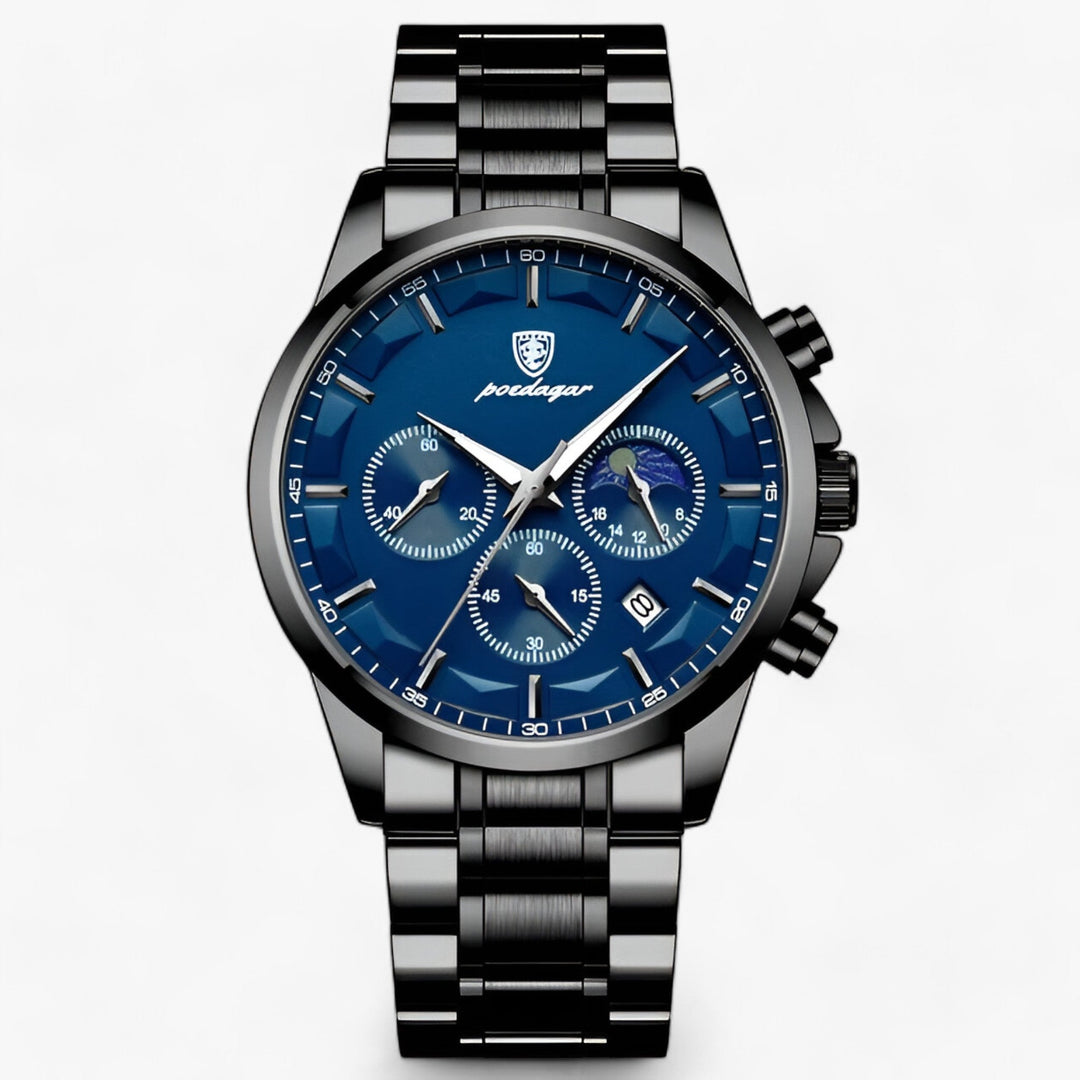 Luxe Men's Watch - Cassian-Black Blue (S)-State of Style