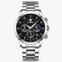 Luxe Men's Watch - Cassian-Silver Black (S)-State of Style
