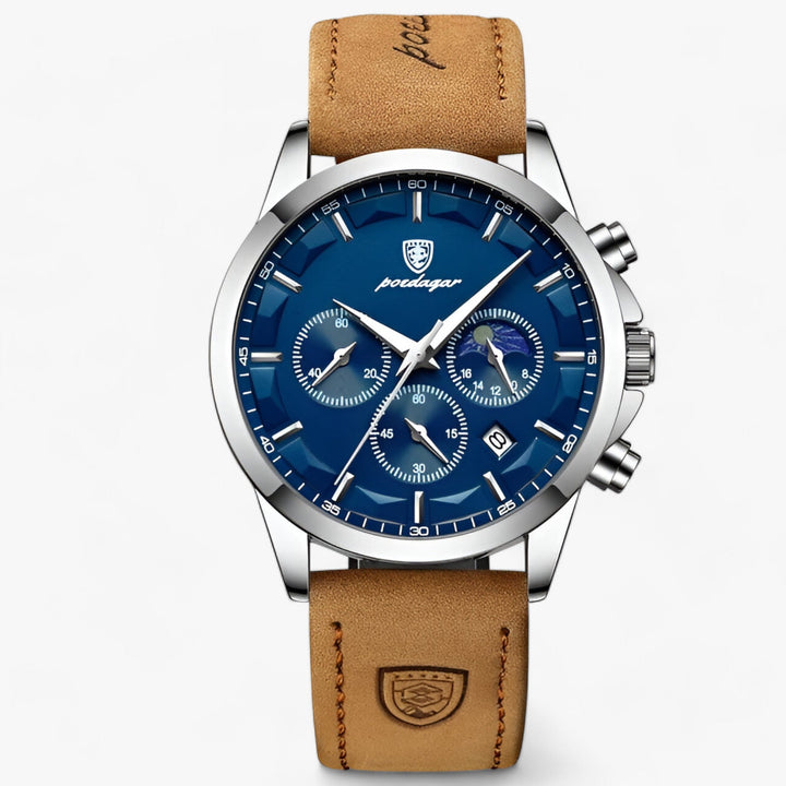 Luxe Men's Watch - Cassian-Silver Blue (L)-State of Style