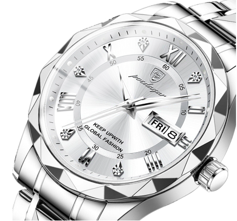 Luxe Men’s Watch - Regalia-Silver / White-State of Style